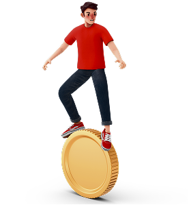 Financial independence illustration