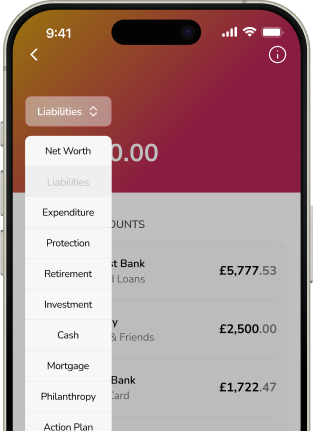 Asset value mobile interface