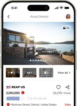 Asset value mobile interface